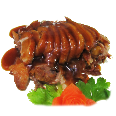 Pato frito estilo chino