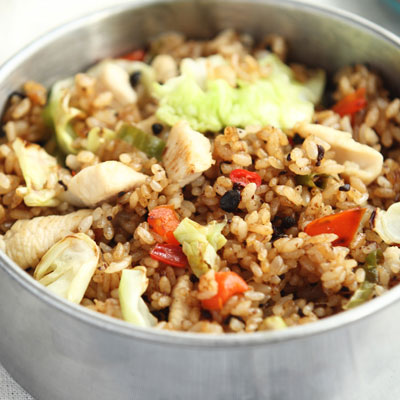 Arroz frito de la casa