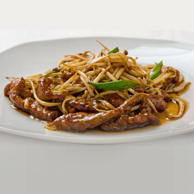 Ternera con salsa de ostras