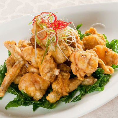 Ancas de ranas fritas